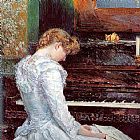 childe hassam The Sonata painting